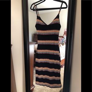 Gypsy Warrior rainbow striped bodycon dress